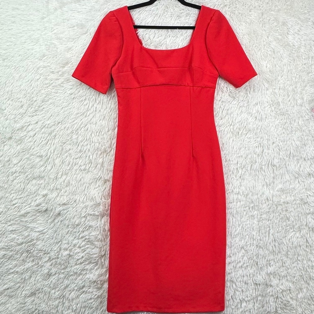 Cooper St Red Square Neck Midi Dress Size 6